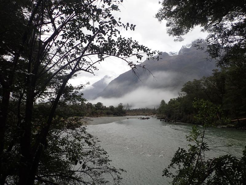 mist hanging over a river