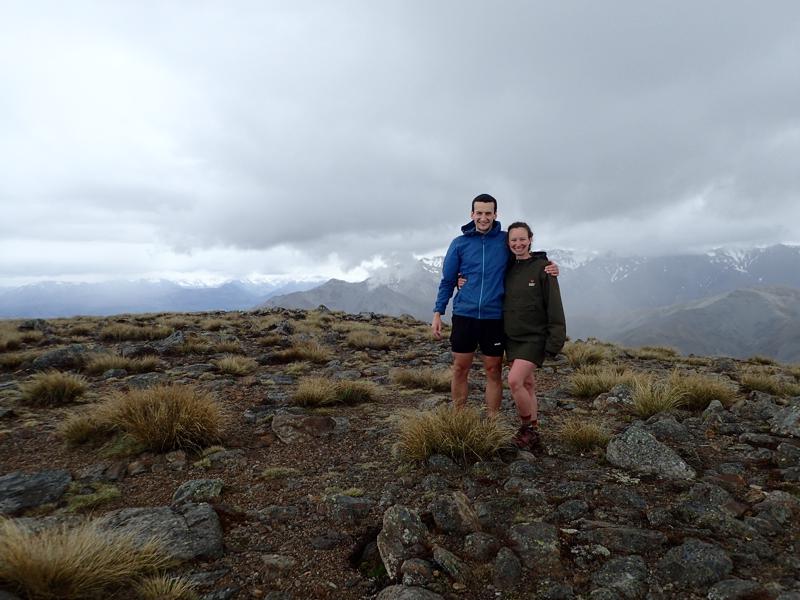 2 people on a mountain top