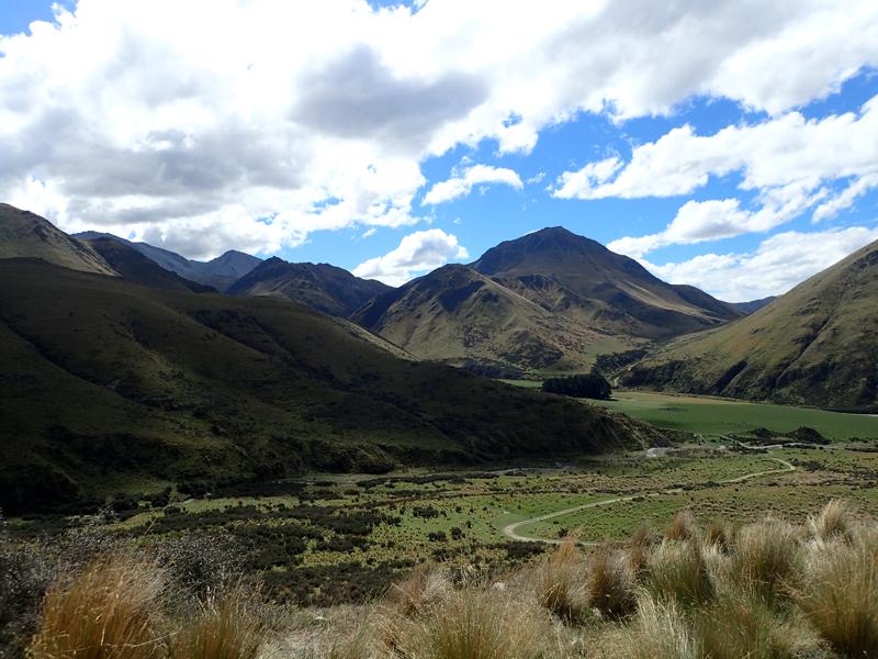 Farmland and mountains