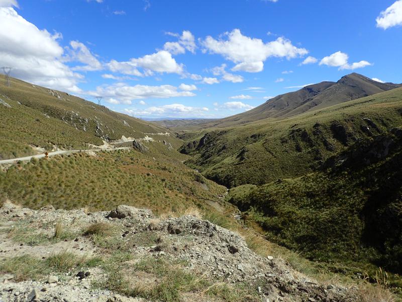 Mountain road descending